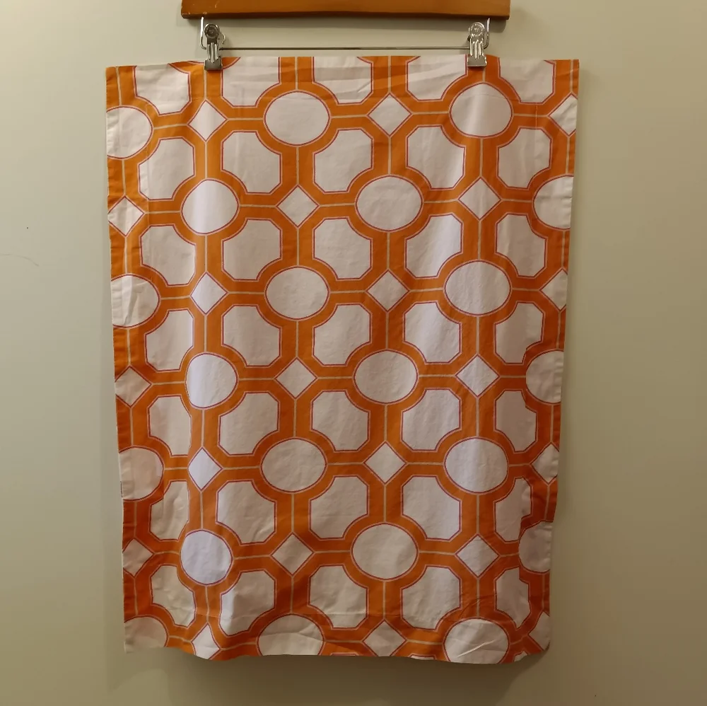 Pottery Barn Nova Geo *Single* Standard Sham Orange/White